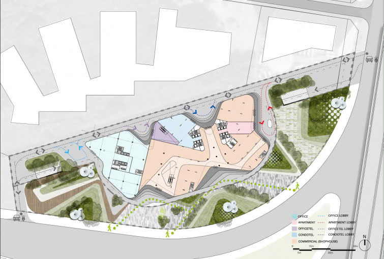 Mặt bằng dự án Grandeur Palace Phạm Hùng